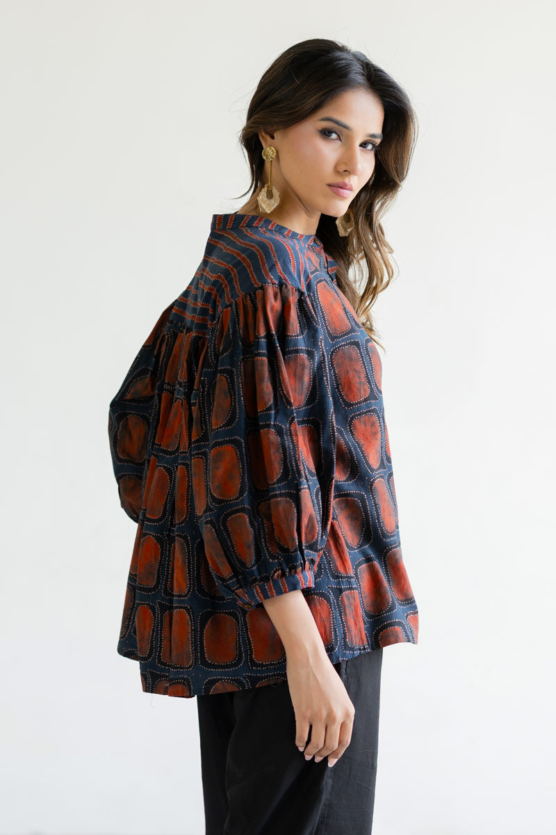 Amlan Top - Kumo Indigo