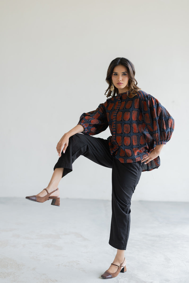 Amlan Top - Kumo Indigo
