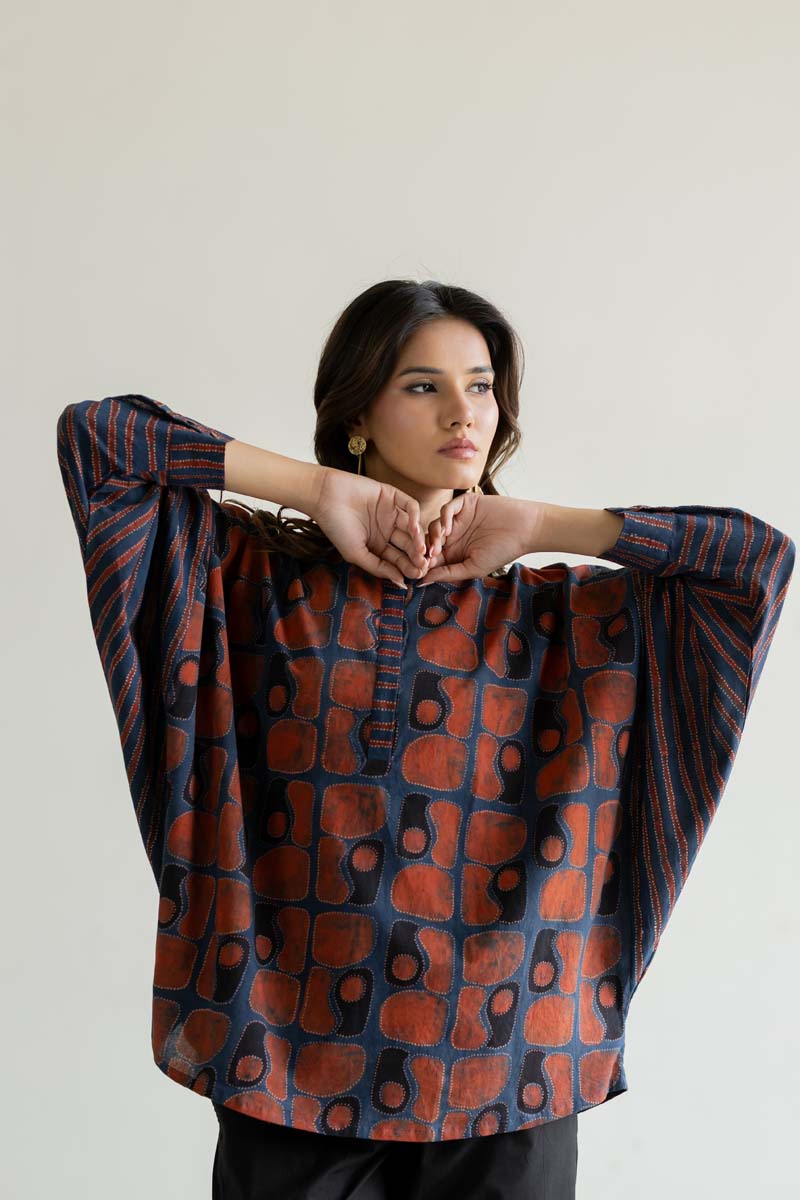 Freesize Antifit Top - Hana Indigo