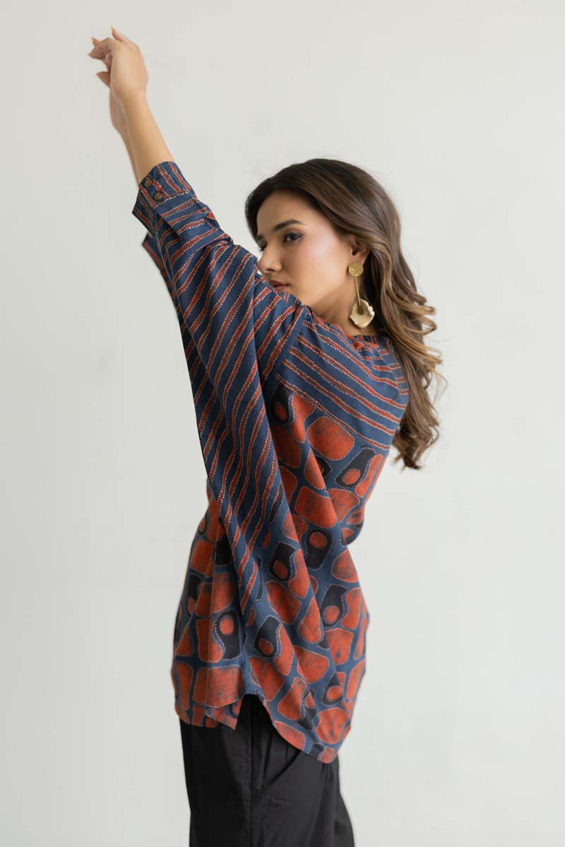 Freesize Antifit Top - Hana Indigo