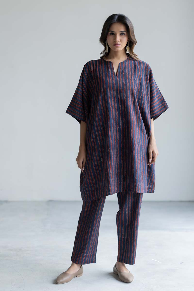 Set of 3 - Kaftan Top, Scarf & Pant - Iro 06