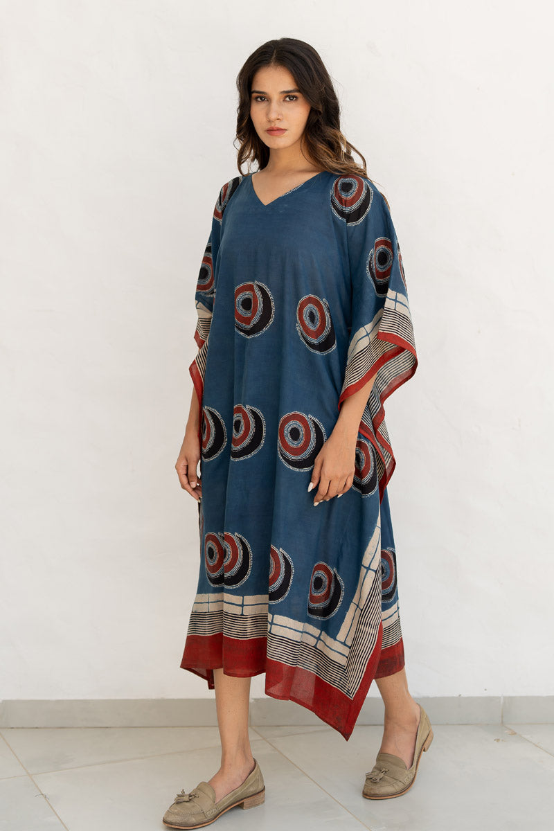 Freesize Kaftan - Arjav Indigo