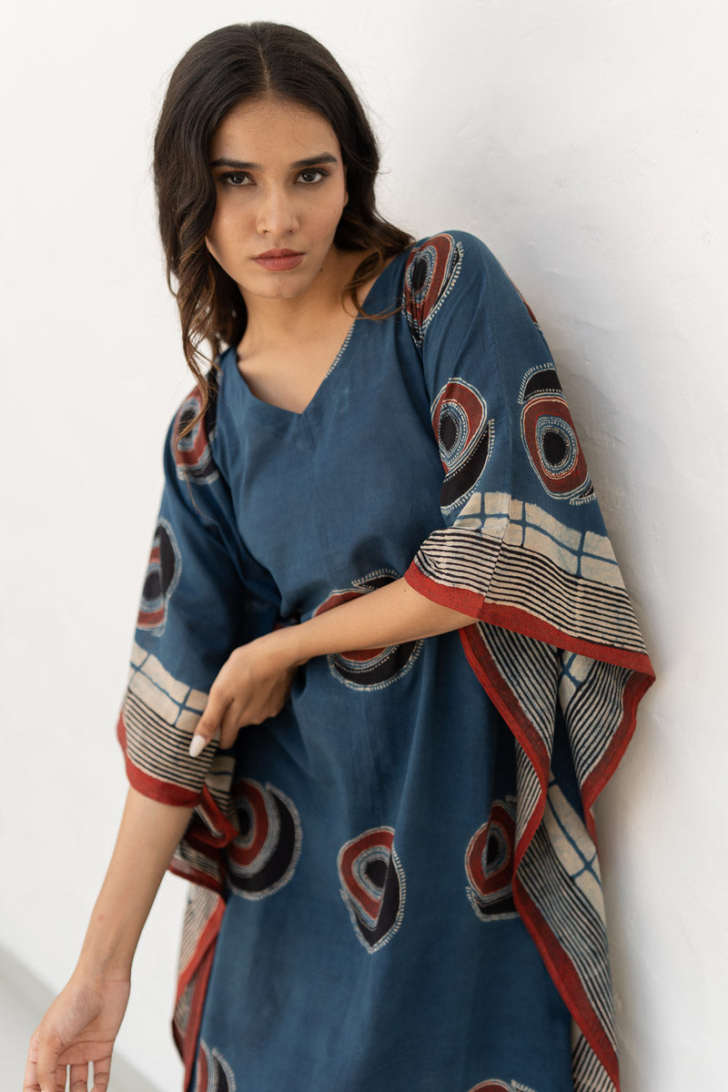 Freesize Kaftan - Arjav Indigo