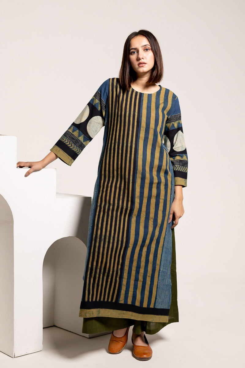 Classic Kurta - Play of Stripes