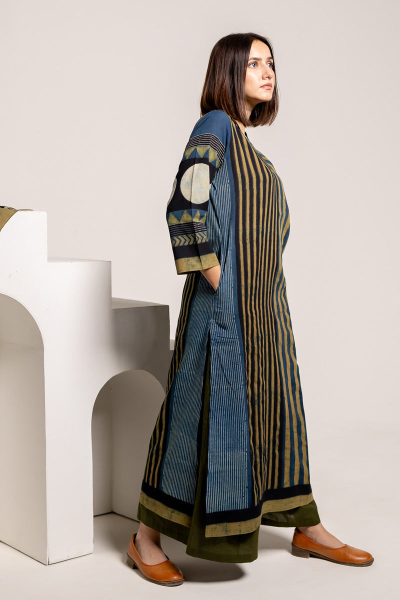 Classic Kurta - Play of Stripes