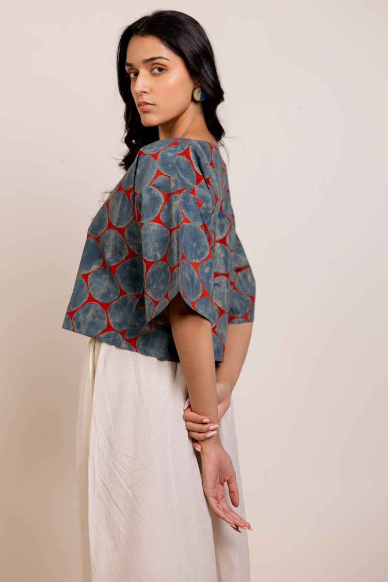 Basic Top -Red Polka