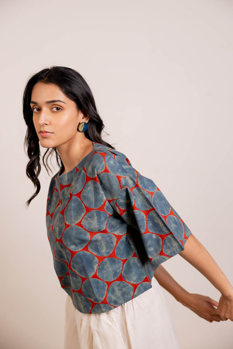 Basic Top -Red Polka
