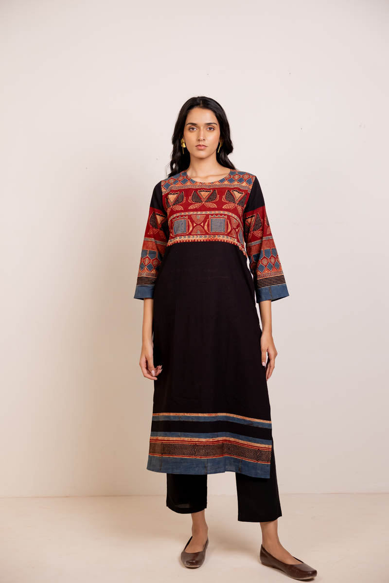 Classic Kurta - Ona Black