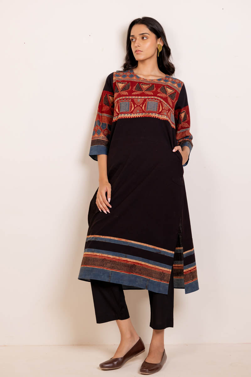 Classic Kurta - Ona Black