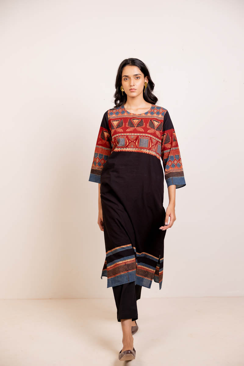 Classic Kurta - Ona Black