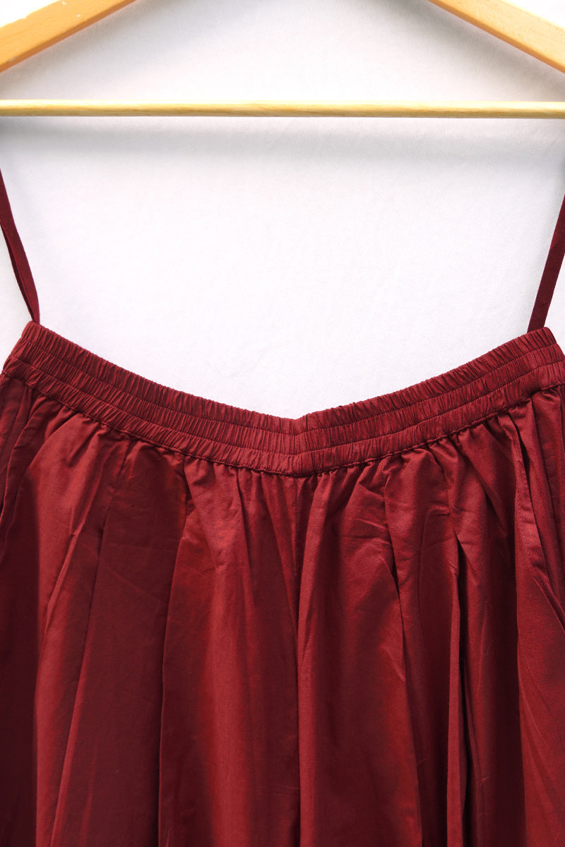 Freesize Culottes-Maroon