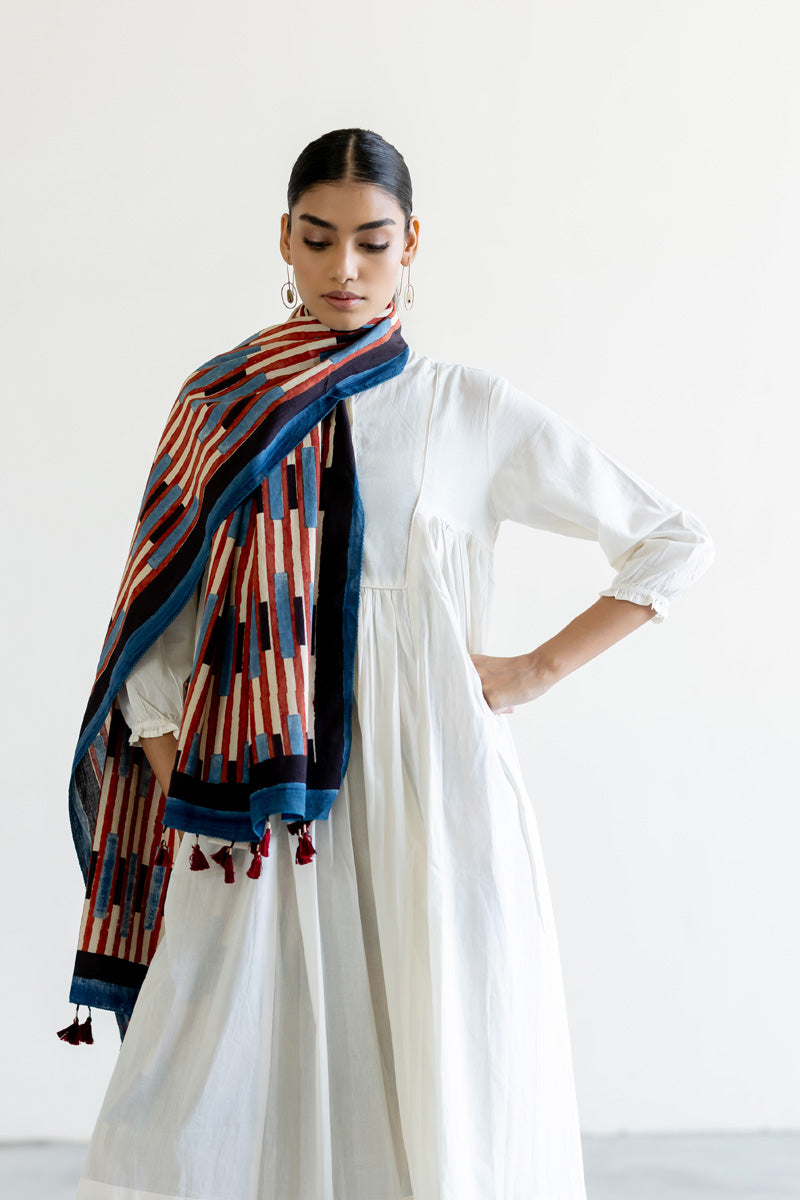 Cotton Stole - Bare Stripes