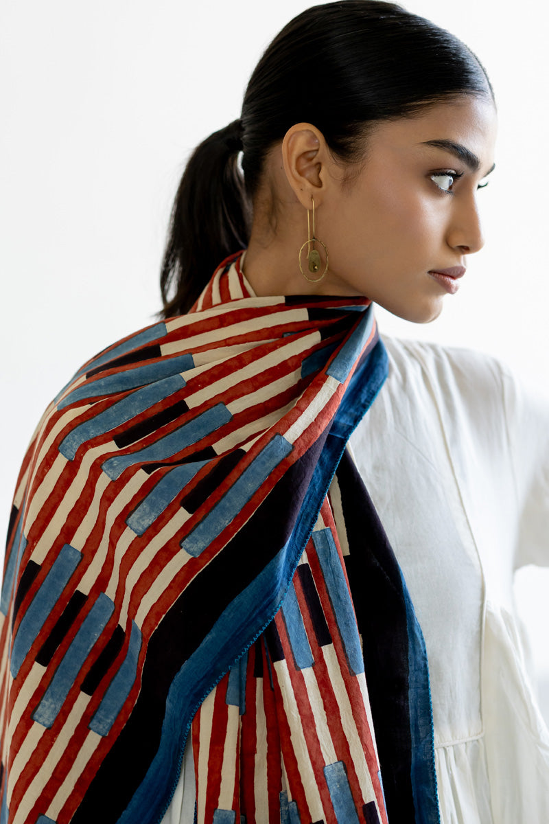 Cotton Stole - Bare Stripes