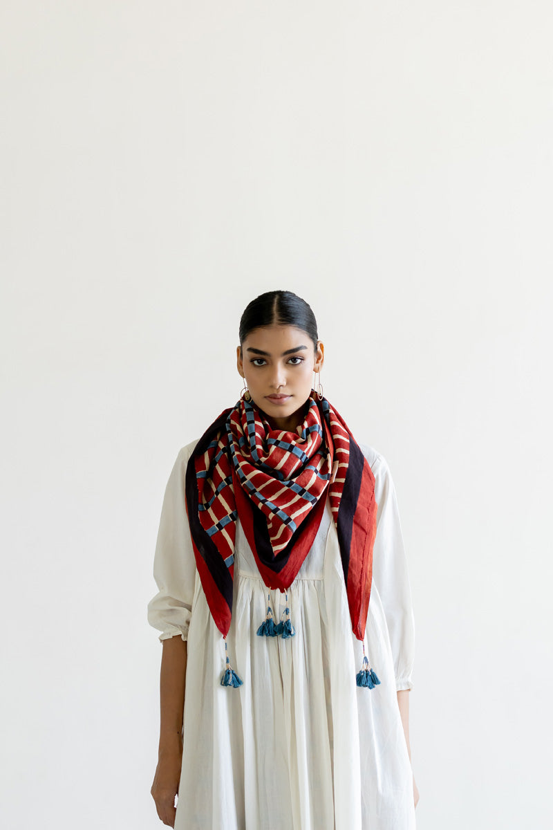 Cotton Scarf - Split Stripes