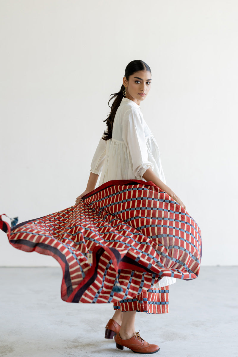 Cotton Scarf - Split Stripes