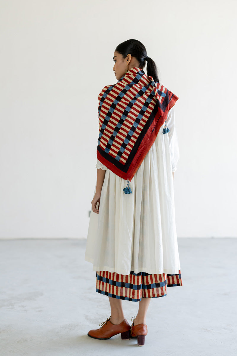 Cotton Scarf - Cut Stripes