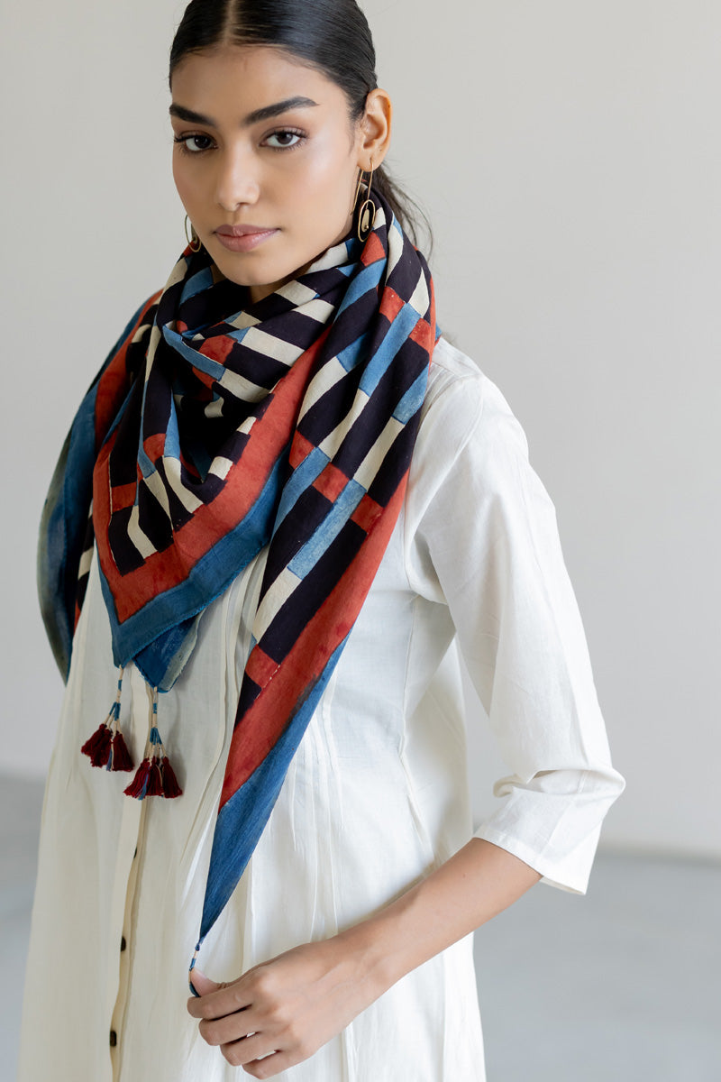 Cotton Scarf - Drift Stripes