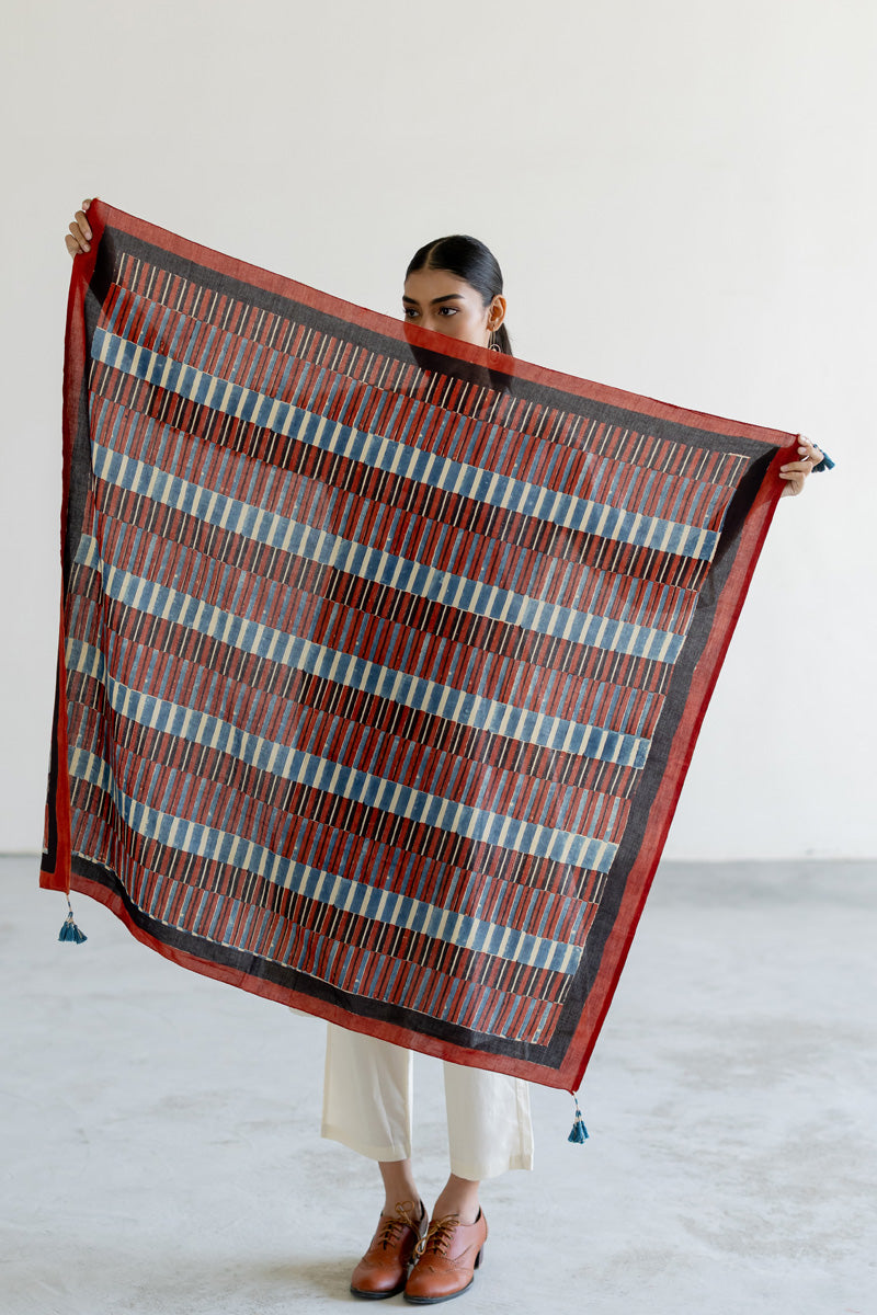 Cotton Scarf - Echo Stripes