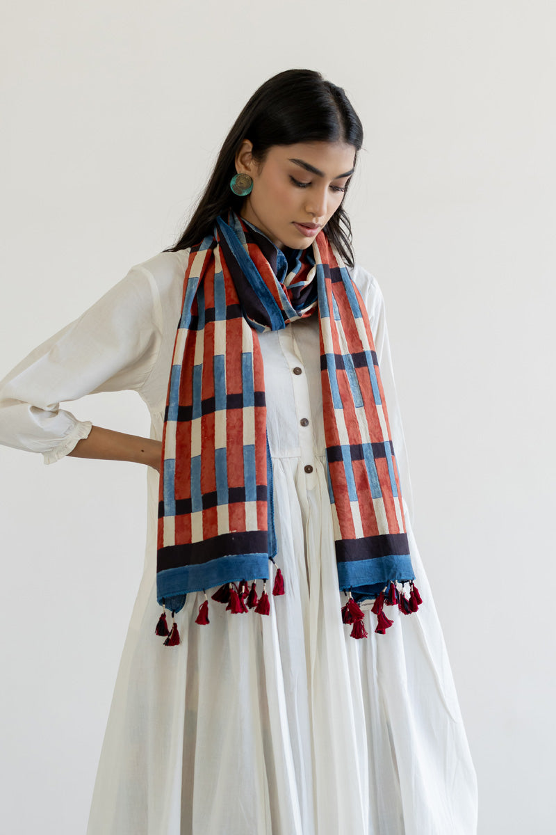 Cotton Stole - Drift Stripes