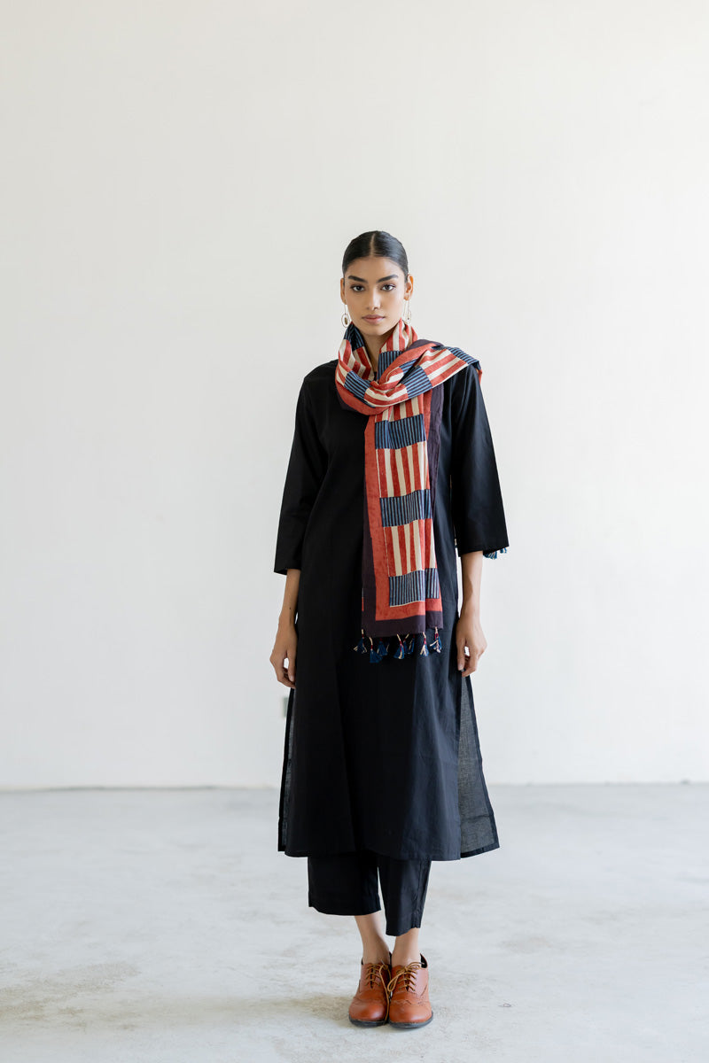 Cotton Stole - Trace Stripes