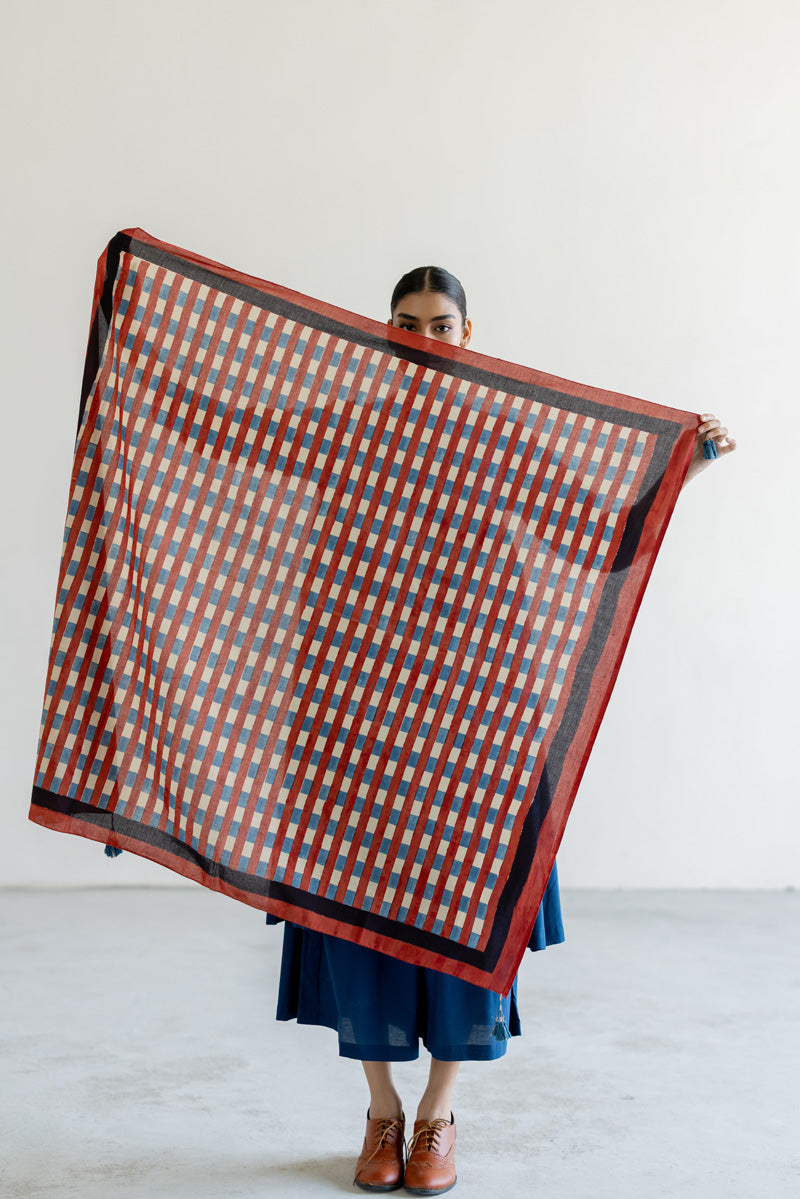 Cotton Scarf - Dash Stripes