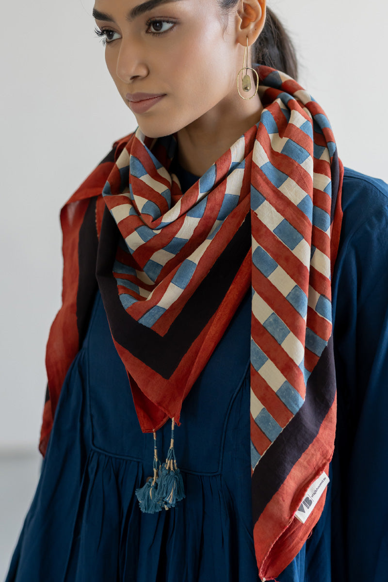 Cotton Scarf - Dash Stripes