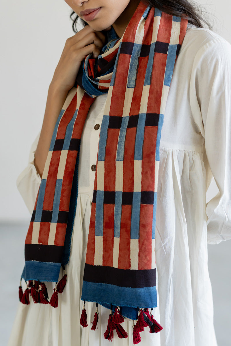 Cotton Stole - Drift Stripes