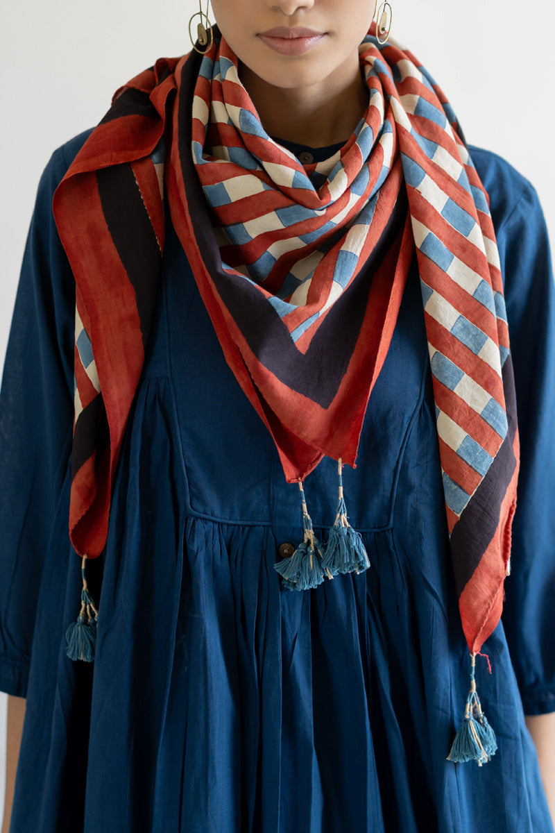 Cotton Scarf - Dash Stripes