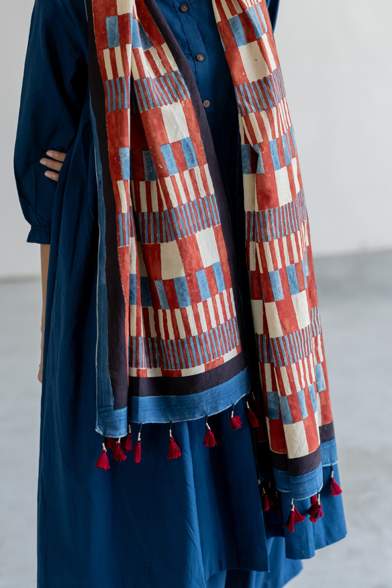 Cotton Stole - Shift Stripes