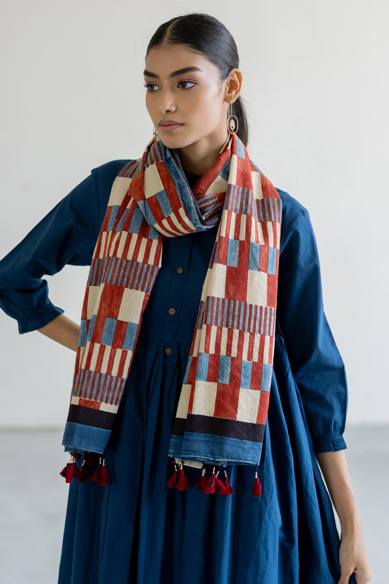 Cotton Stole - Shift Stripes