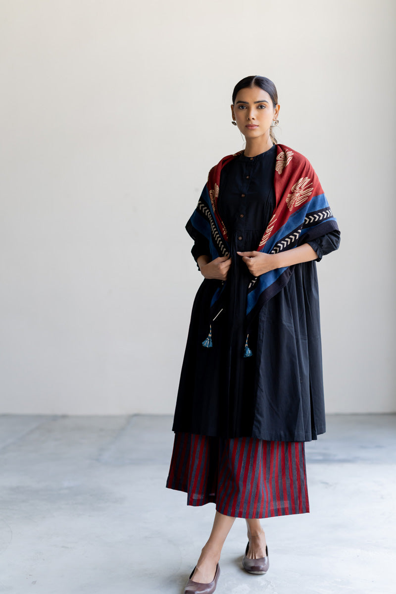 Set of 3 - Kurta, Culottes & Scarf - Nira 09