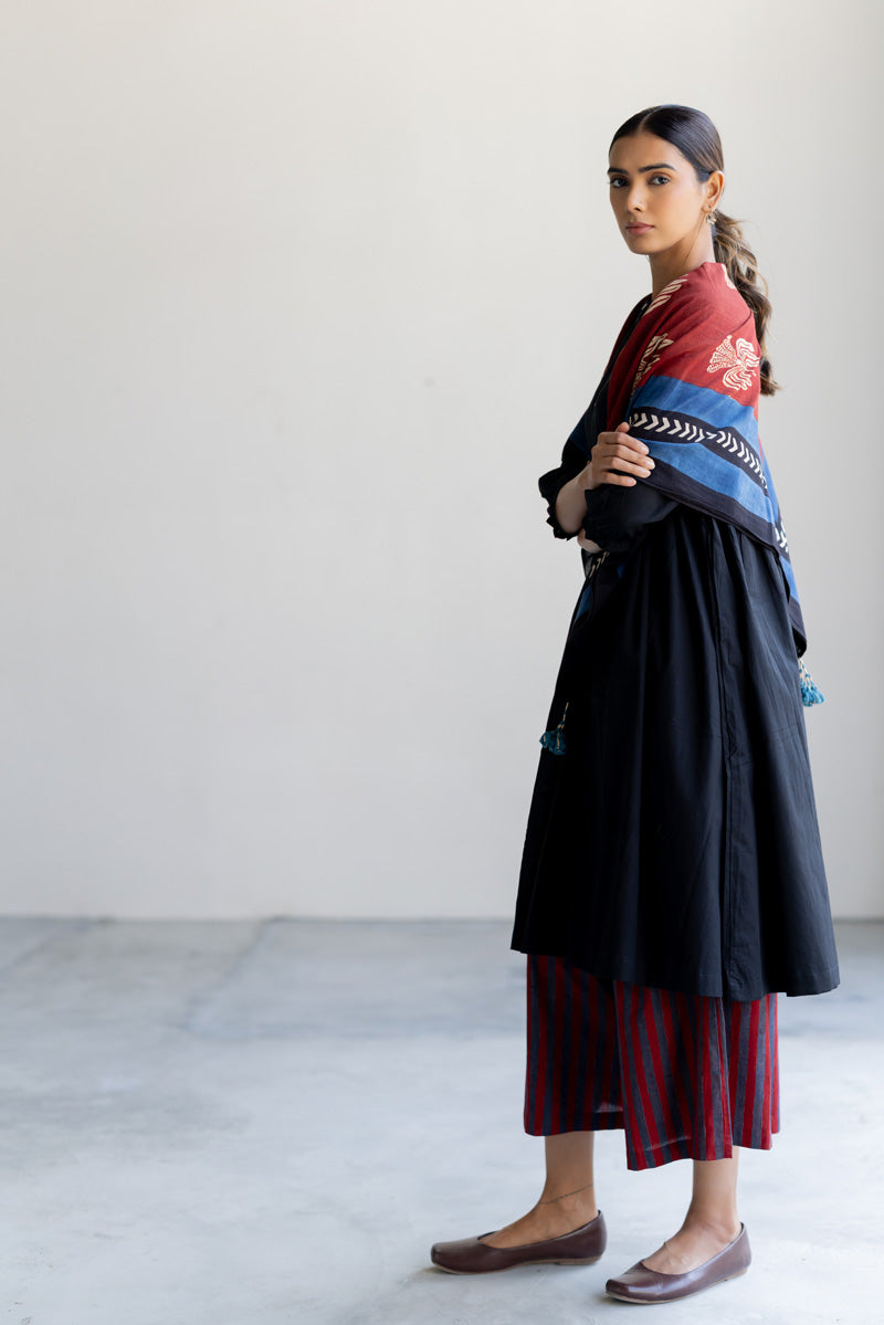 Set of 3 - Kurta, Culottes & Scarf - Nira 09