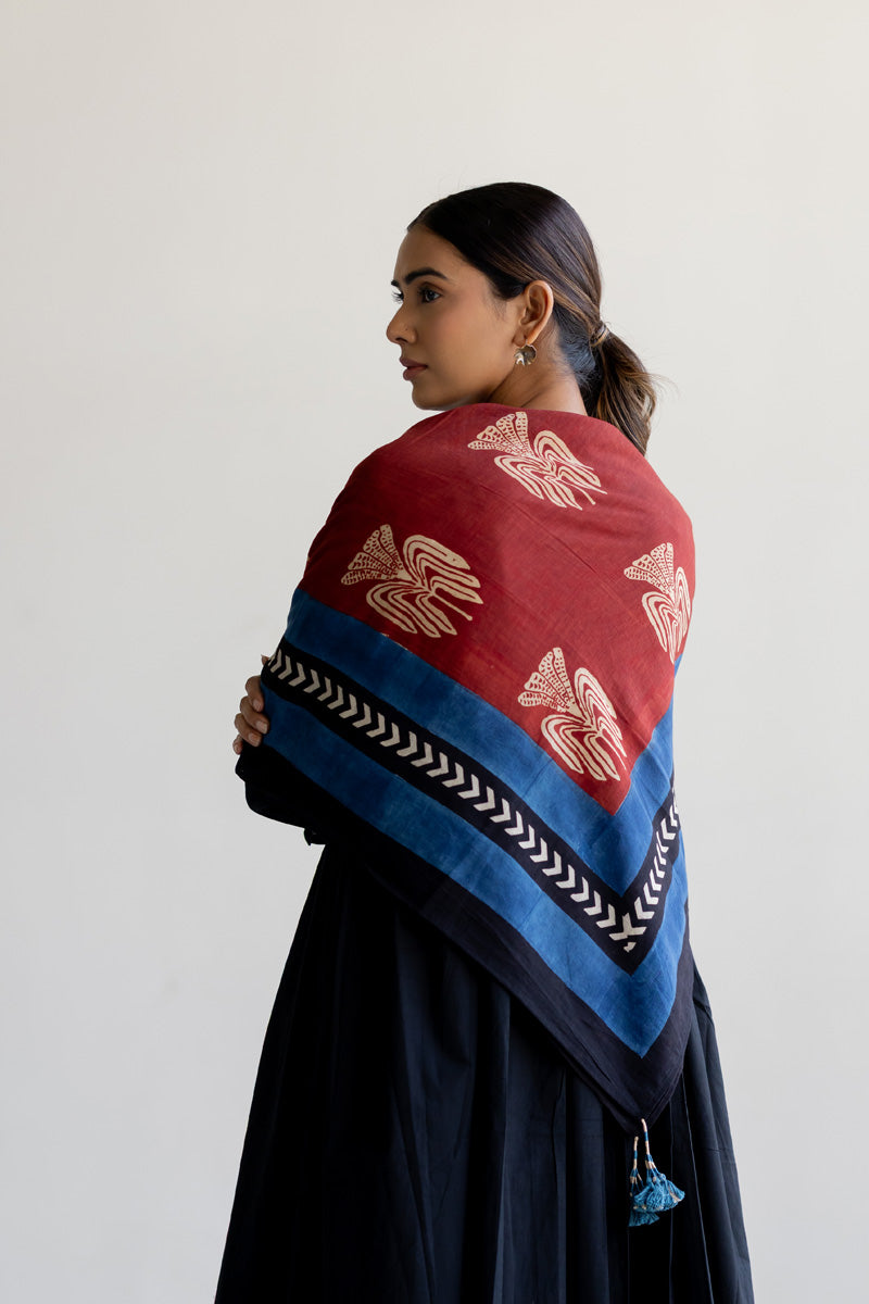 Set of 3 - Kurta, Culottes & Scarf - Nira 09