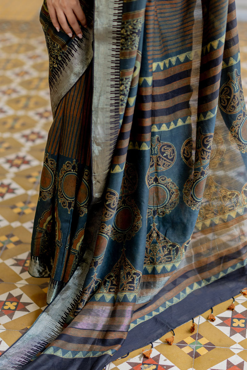 Chanderi Silk Saree - Hoor