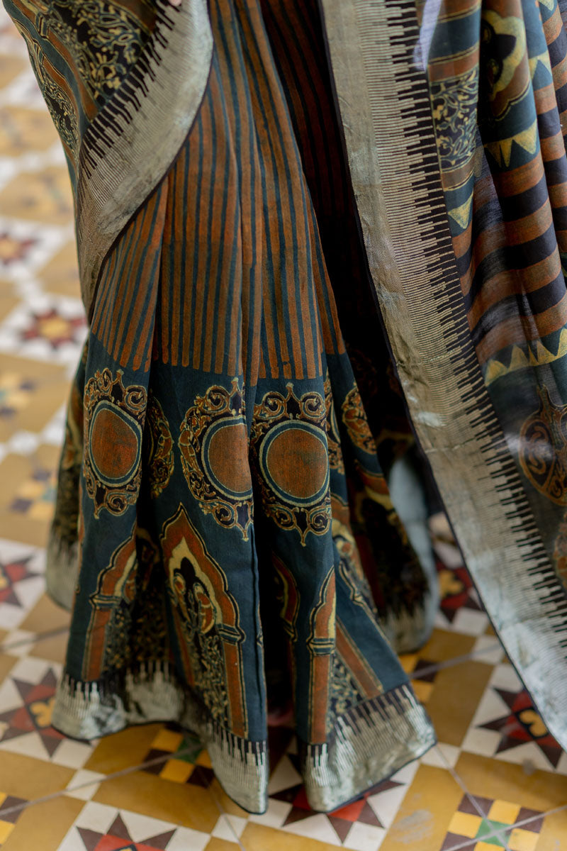 Chanderi Silk Saree - Hoor