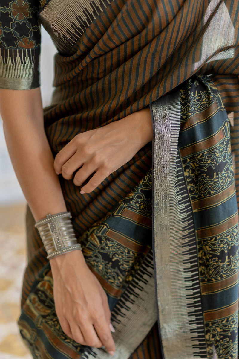 Chanderi Silk Saree - Hoor