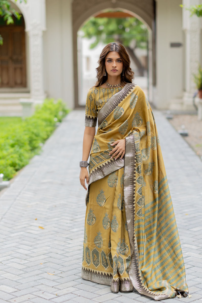 Chanderi Silk Saree - Naima