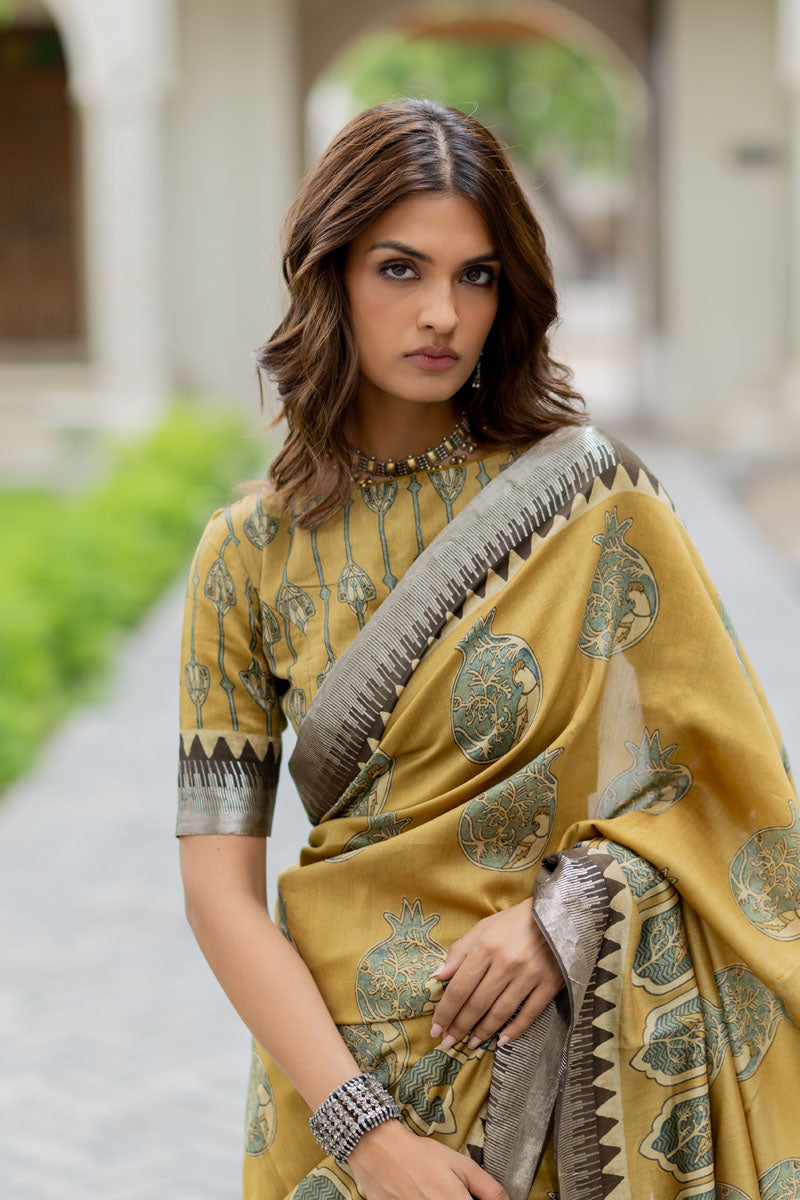 Chanderi Silk Saree - Naima