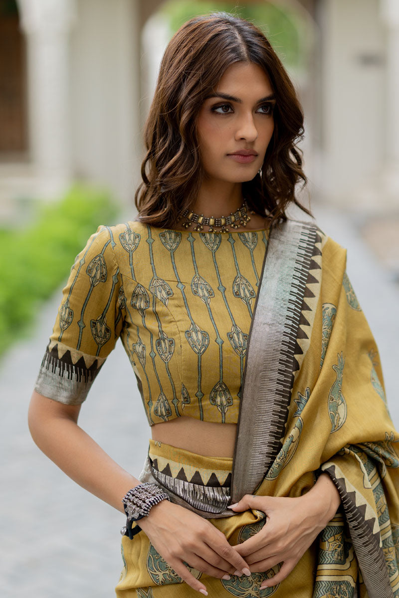 Chanderi Silk Saree - Naima