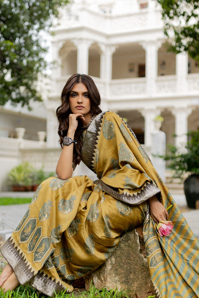 Chanderi Silk Saree - Naima