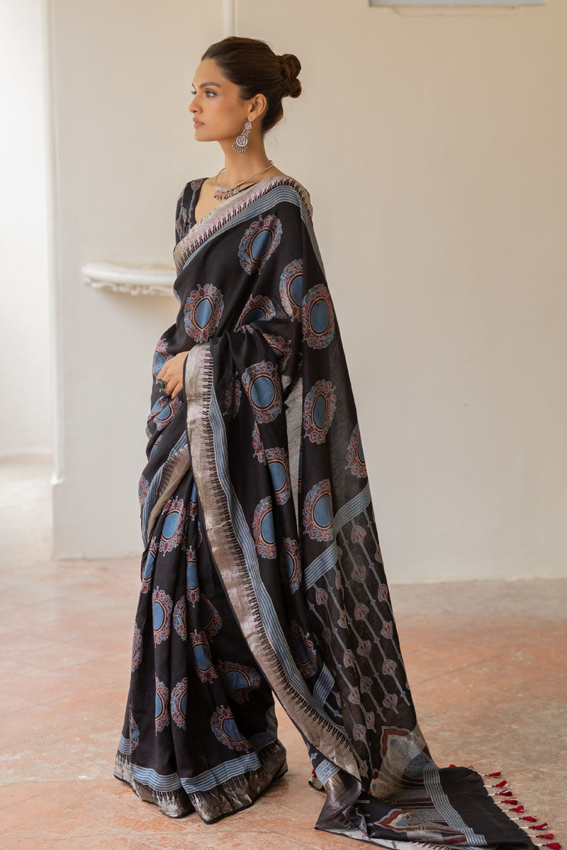 Chanderi Silk Saree - Mahnoor