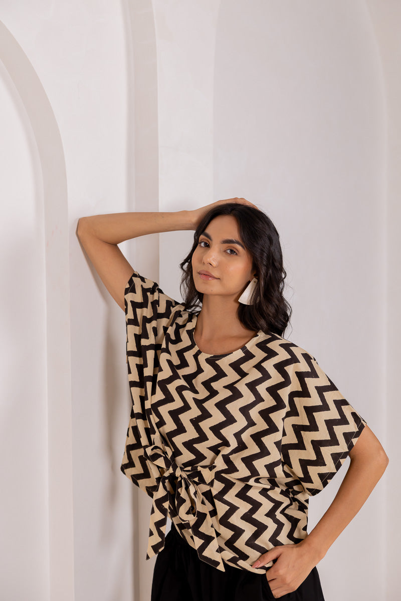Bow-tie Top - Chevrons