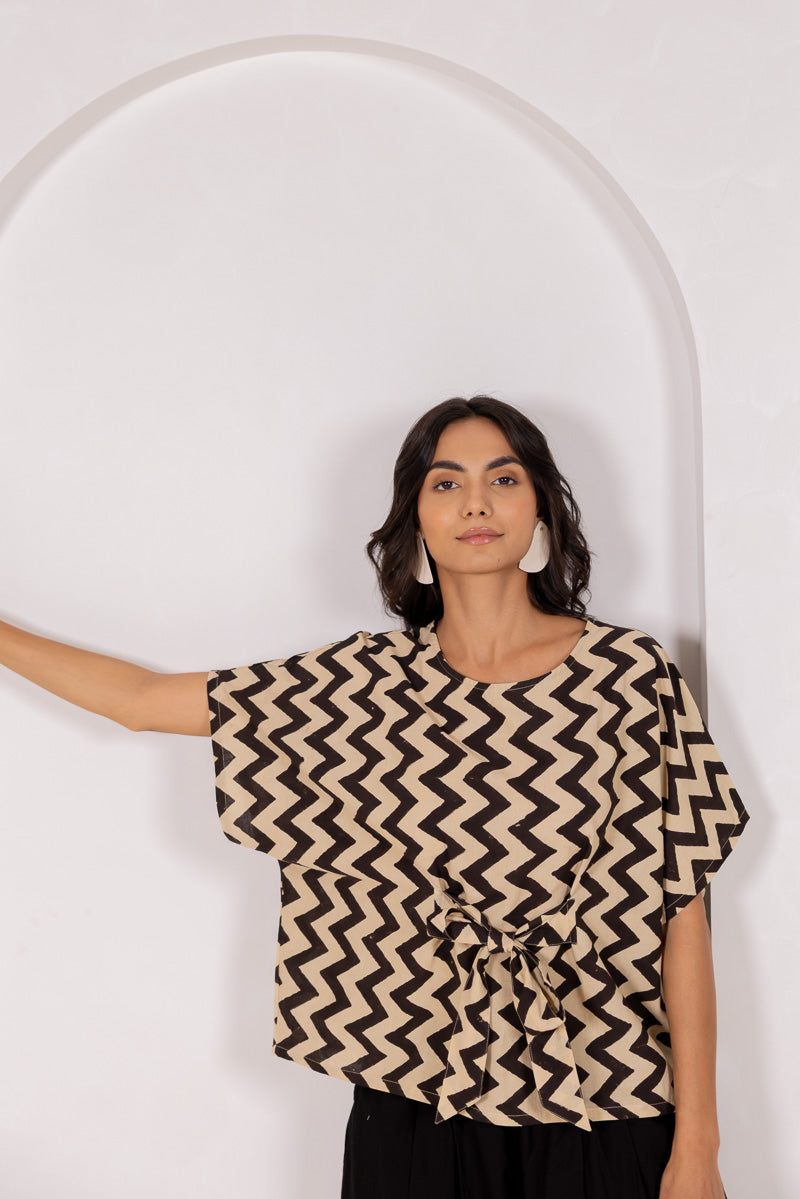 Bow-tie Top - Chevrons