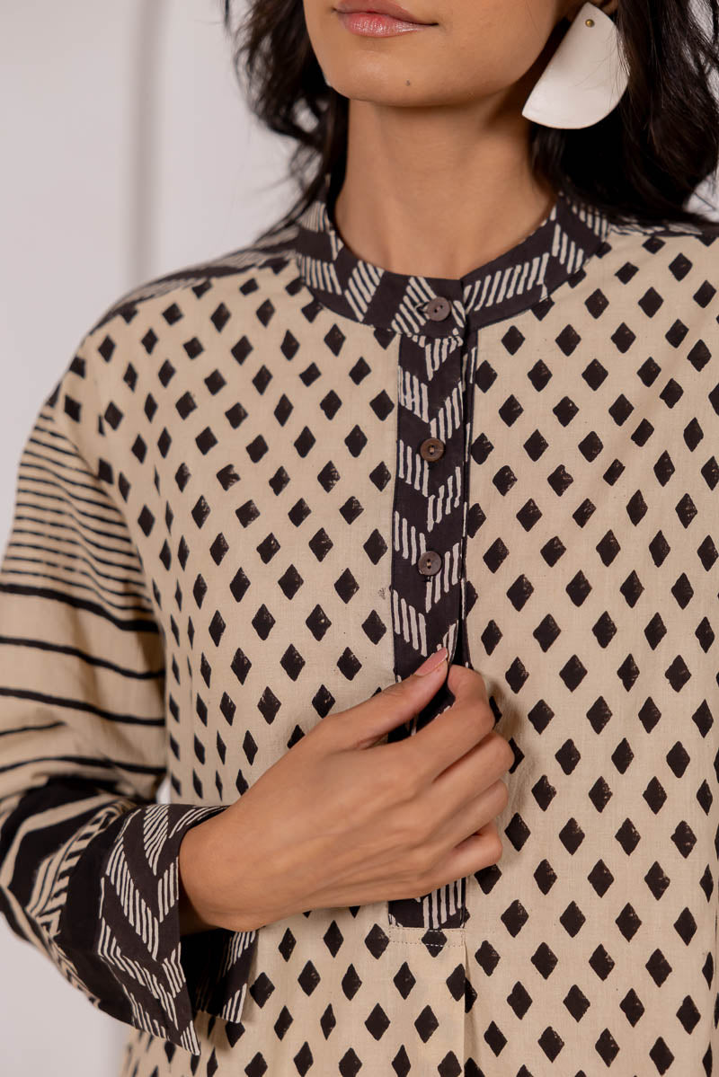 Mandarin Collar Top