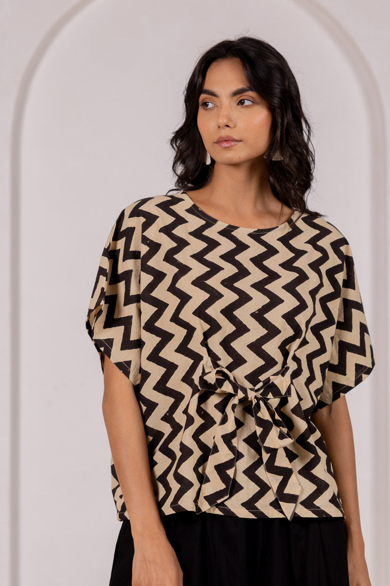 Bow-tie Top - Chevrons