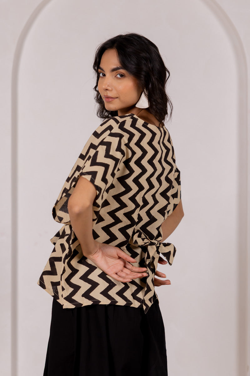 Bow-tie Top - Chevrons