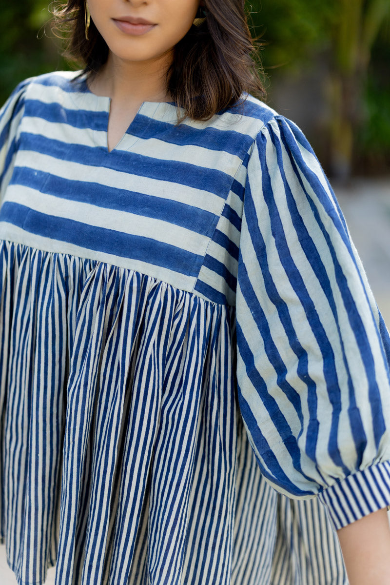 Ruyan Top - Indigo Breeze