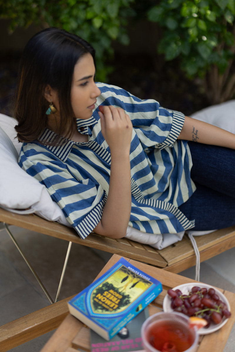 Flow Shirt - Indigo Breeze