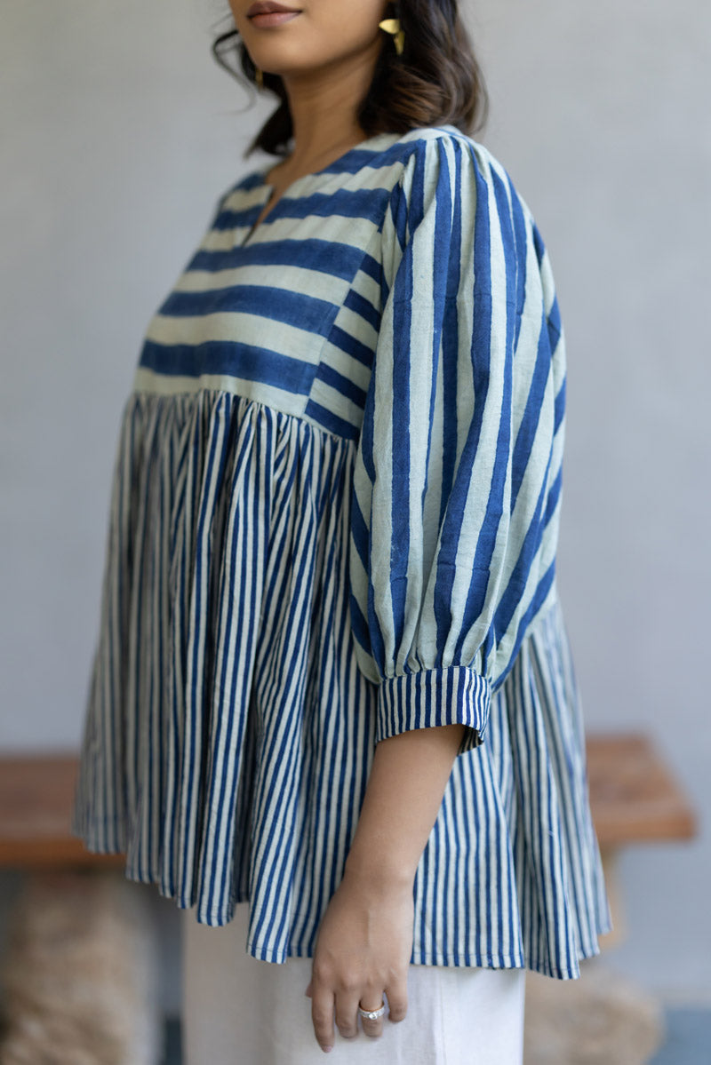 Ruyan Top - Indigo Breeze
