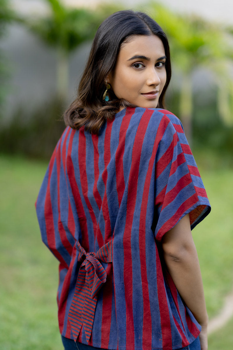 Bow-tie Top - Madder Bloom